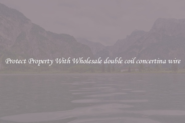 Protect Property With Wholesale double coil concertina wire