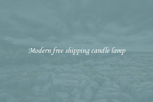 Modern free shipping candle lamp