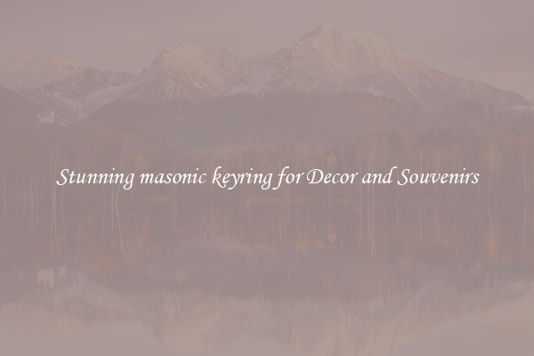 Stunning masonic keyring for Decor and Souvenirs