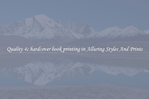 Quality 4c hardcover book printing in Alluring Styles And Prints