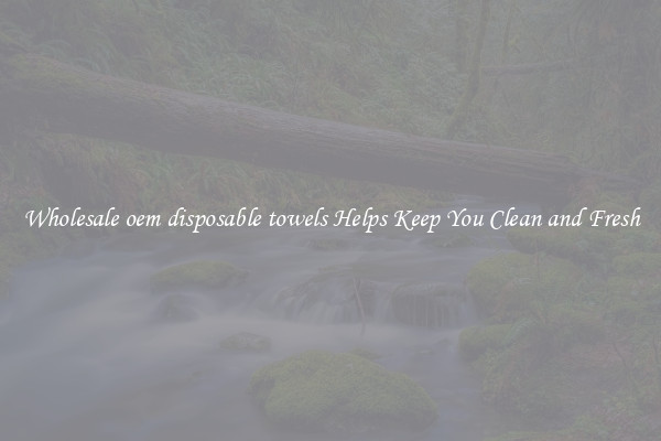 Wholesale oem disposable towels Helps Keep You Clean and Fresh