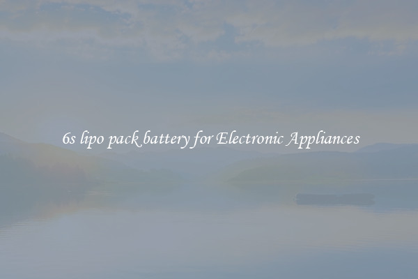 6s lipo pack battery for Electronic Appliances
