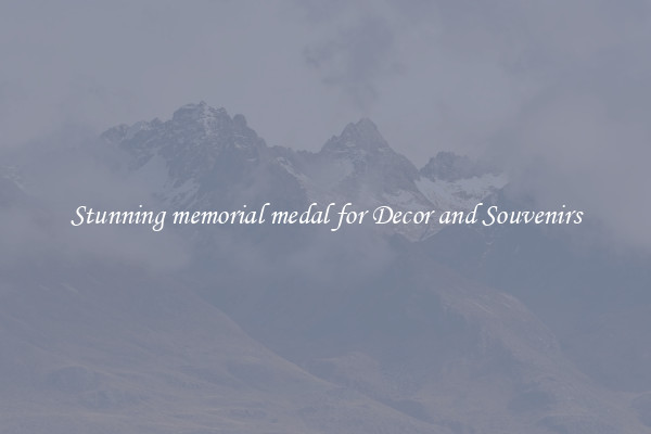 Stunning memorial medal for Decor and Souvenirs