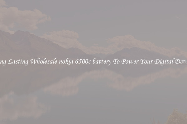 Long Lasting Wholesale nokia 6500c battery To Power Your Digital Devices