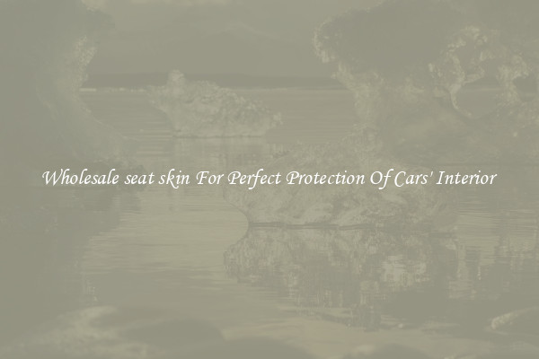 Wholesale seat skin For Perfect Protection Of Cars' Interior 