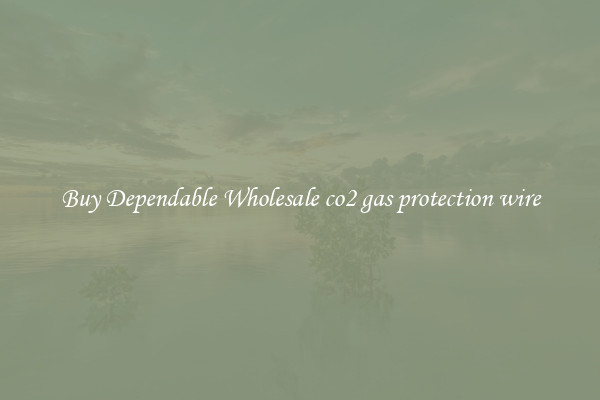 Buy Dependable Wholesale co2 gas protection wire
