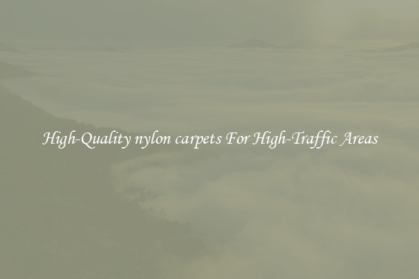 High-Quality nylon carpets For High-Traffic Areas