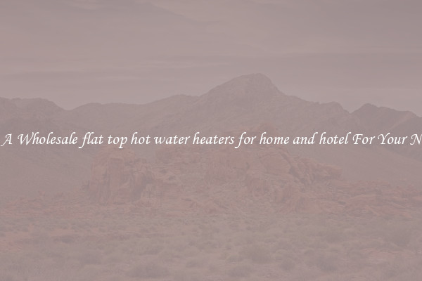 Get A Wholesale flat top hot water heaters for home and hotel For Your Needs