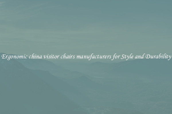 Ergonomic china visitor chairs manufacturers for Style and Durability